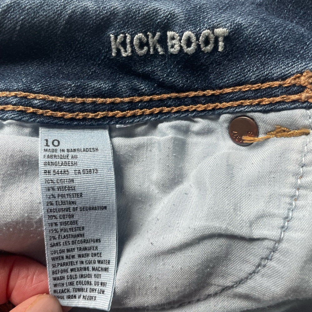 American Eagle Outfitters Women’s Kickboot Denim Jeans, Size 10 - Picture 5 of 7